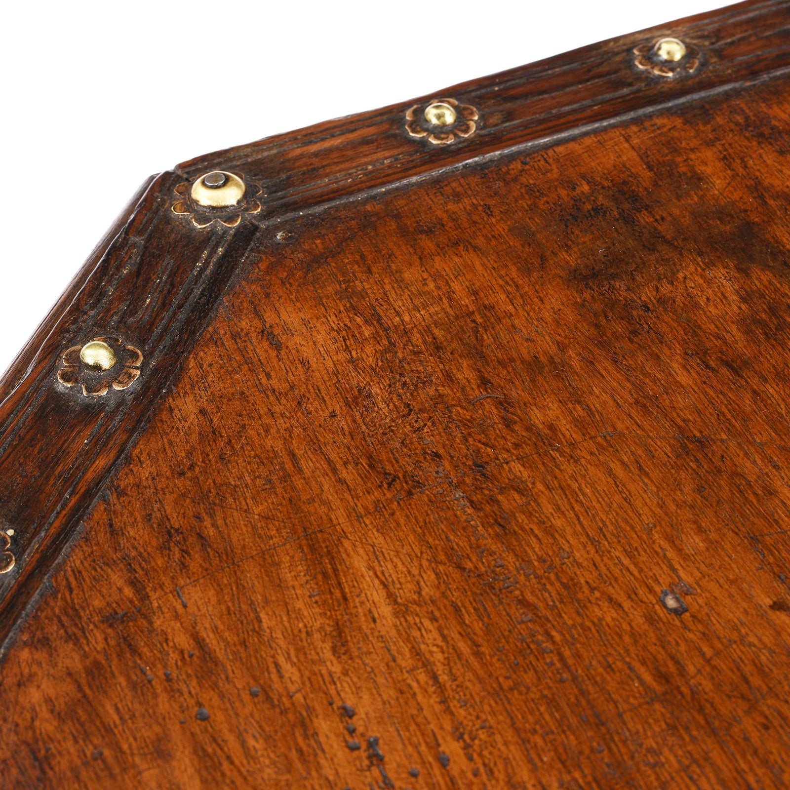 Octagonal Bajot Low Table From Rajasthan - 19th Century