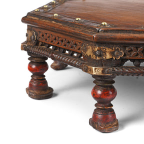 Octagonal Bajot Low Table From Rajasthan - 19th Century