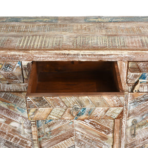 3 Door Sideboard Made From Reclaimed Teak