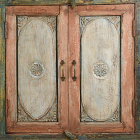 Pastel Painted  Sideboard Made From Reclaimed Teak
