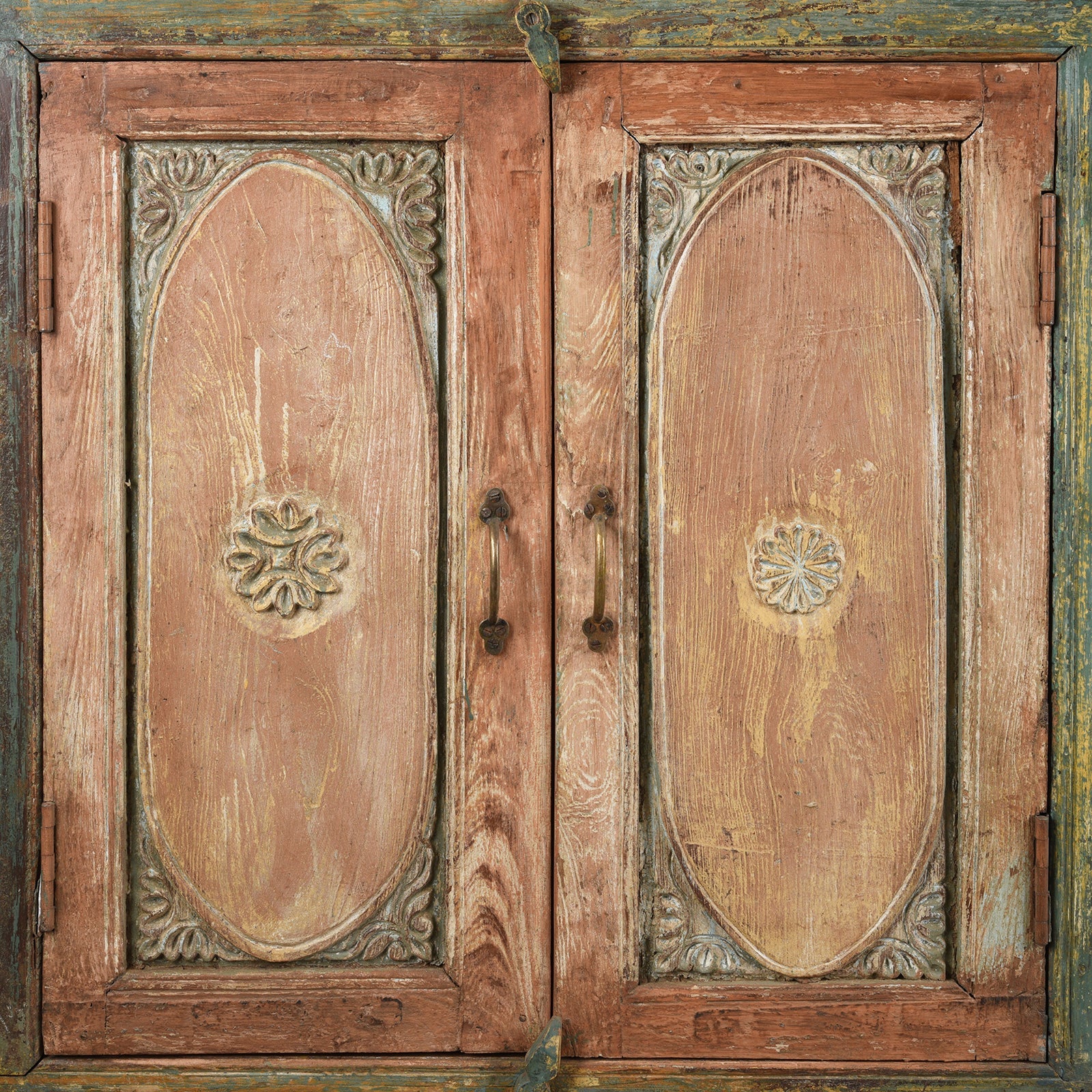 Pastel Painted  Sideboard Made From Reclaimed Teak