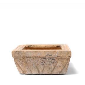 Carved Stone Bird Bath From Jaisalmer - Ca 1920's
