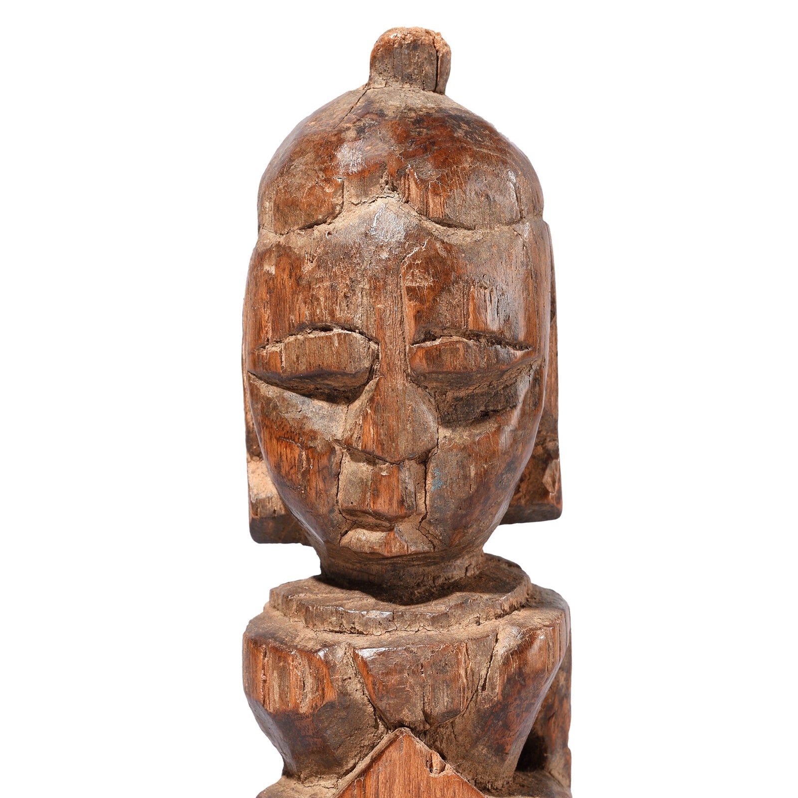 Carved Gangaur Doll From Banswara - 19th Century