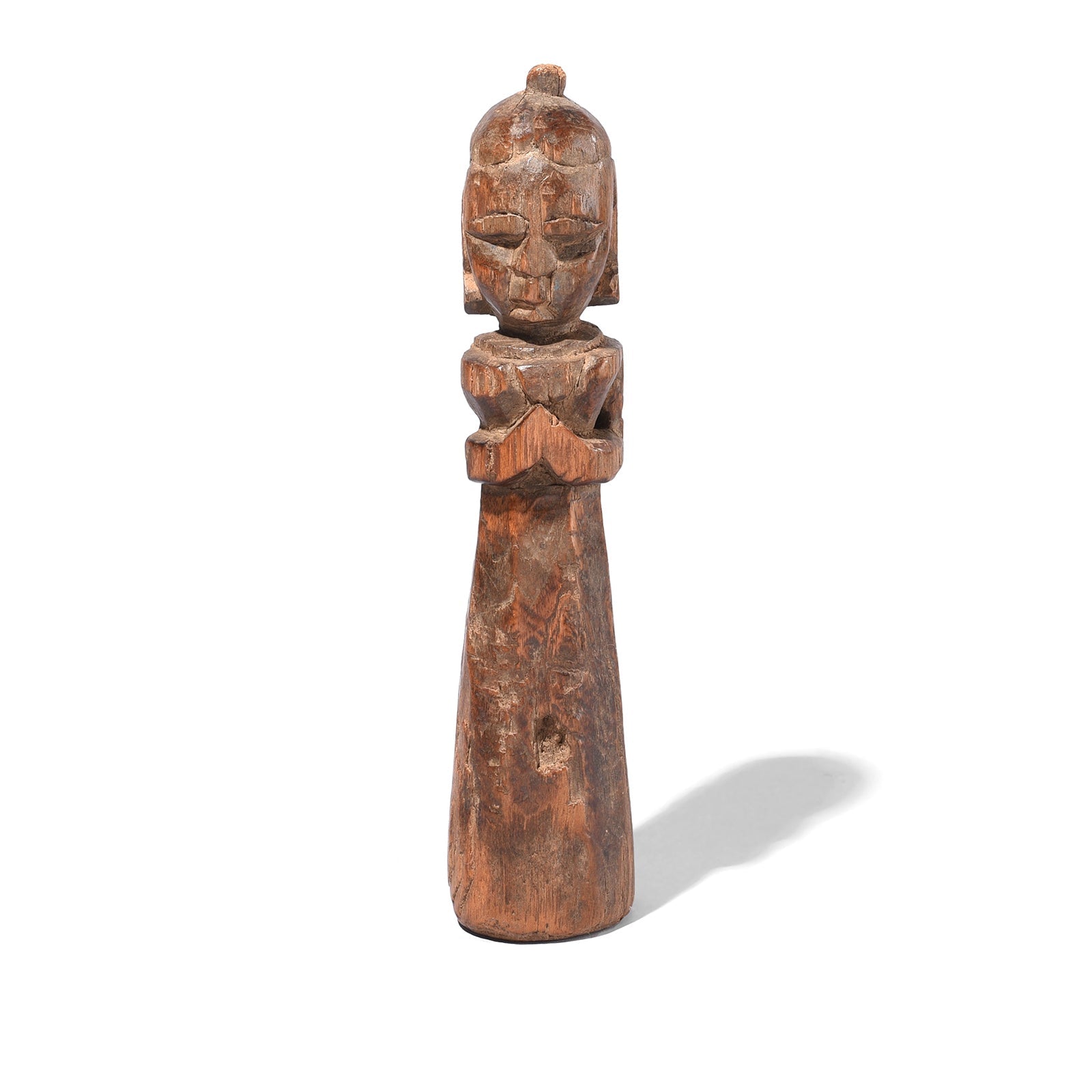 Carved Gangaur Doll From Banswara - 19th Century
