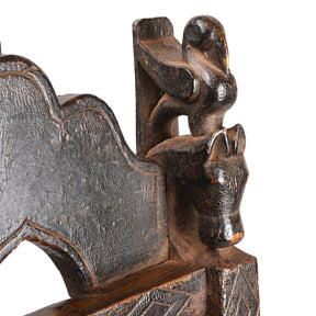 Indian Tribal Hand Mirror From Banswara - 19th Century