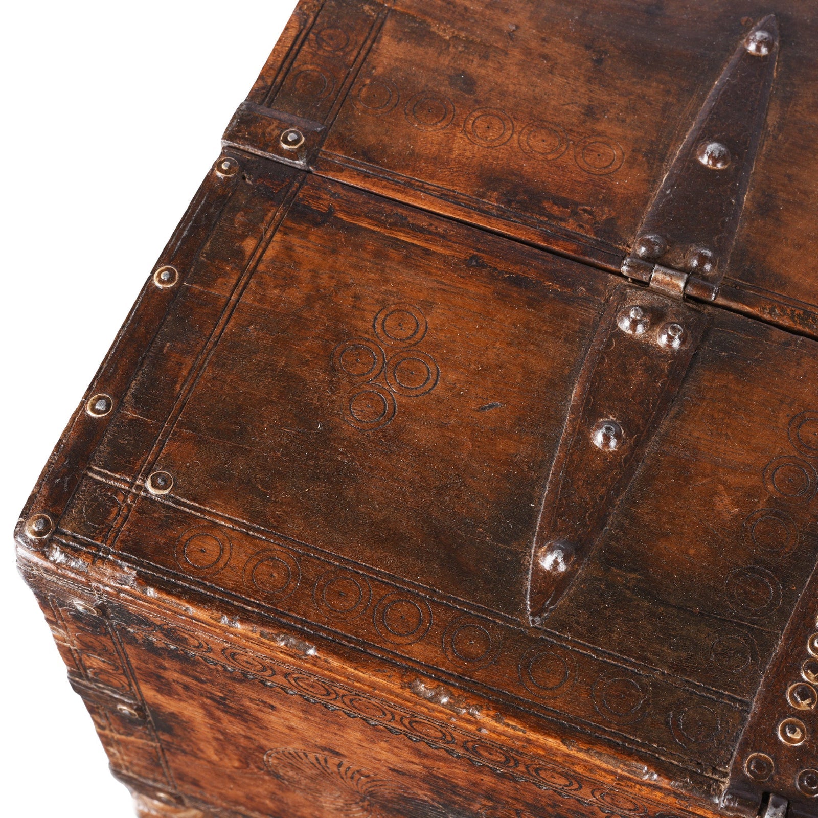 Carved Indian Merchants Box - 19th Century