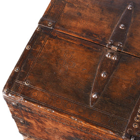 Carved Indian Merchants Box - 19th Century