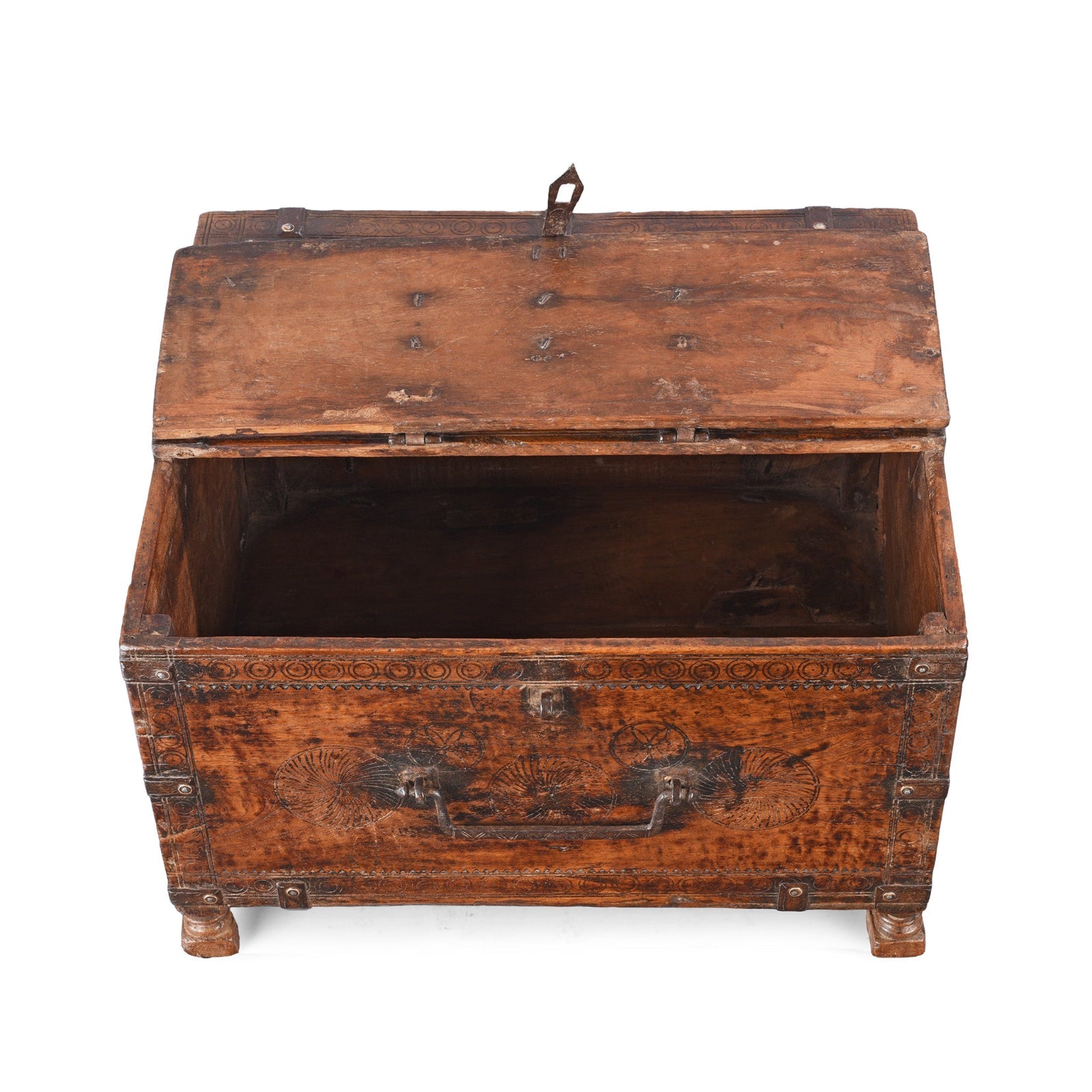 Carved Indian Merchants Box - 19th Century
