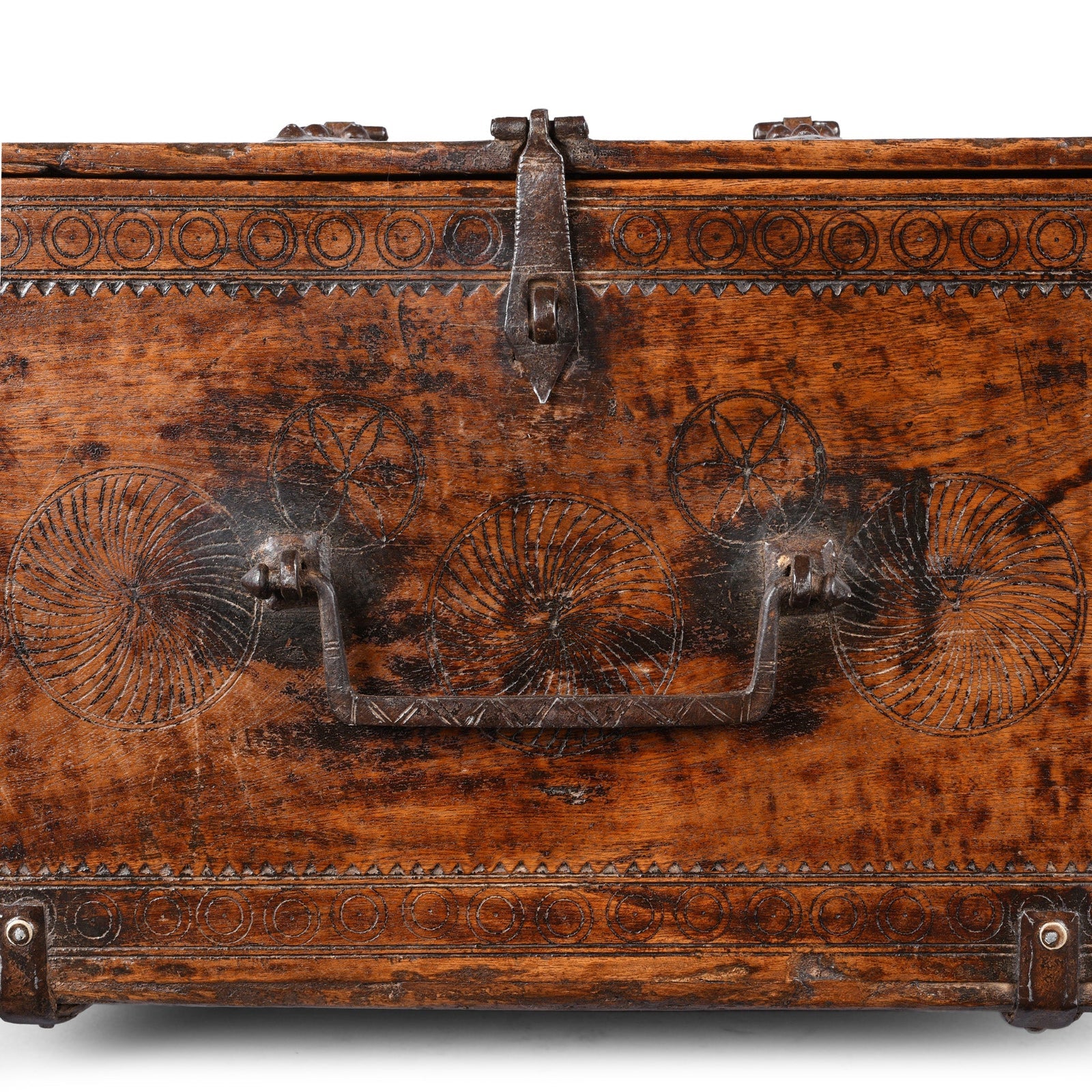 Carved Indian Merchants Box - 19th Century