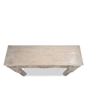 White Reclaimed Teak Console Table