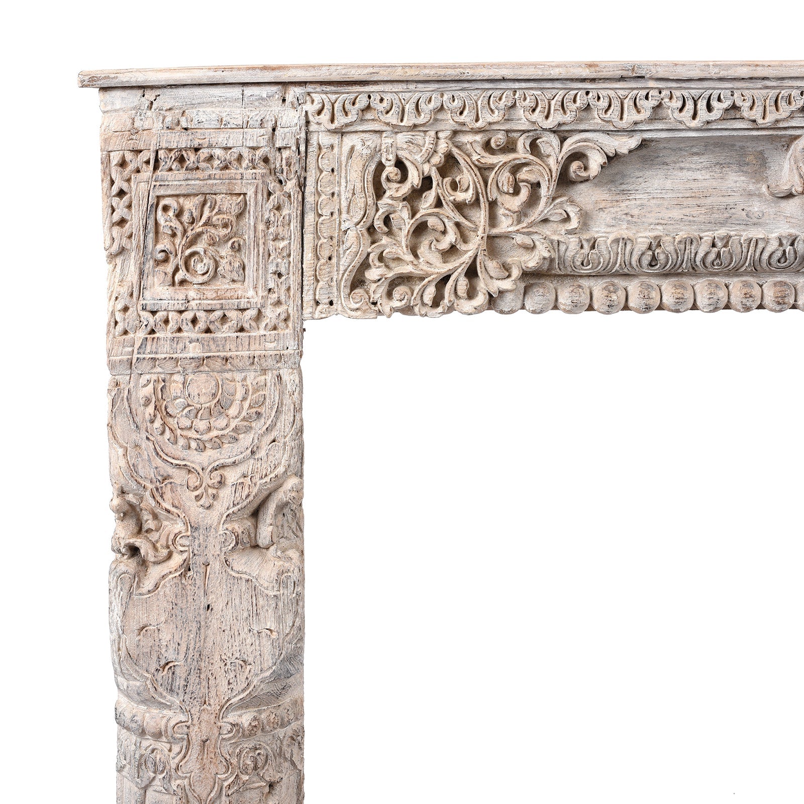 White Reclaimed Teak Console Table