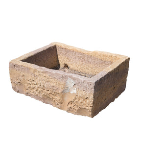 Stone Water Trough From Jaisalmer - 19th Century