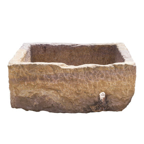 Stone Water Trough From Jaisalmer - 19th Century