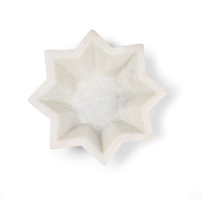 Hand Carved Marble Soap Dish - Star Design