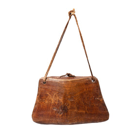 Cow Bell Carved Teak From Rajasthan -Ca 1930