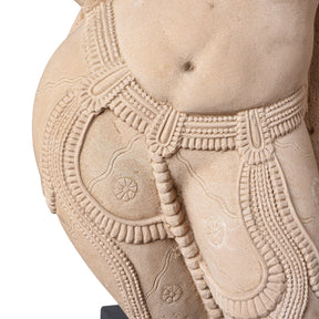Carved Stone Apsara Statue From India