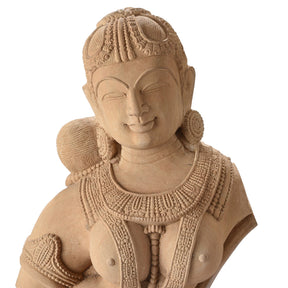 Carved Indian Stone Apsara Statue