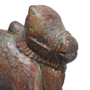 Teak Nandi Bull From Gujarat - 19th Century