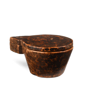 Teak Masala Box From Banswara Tribal Region - 19th Century