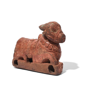 Indian Nandi Bull Figurine From Rajasthan - 19th Century