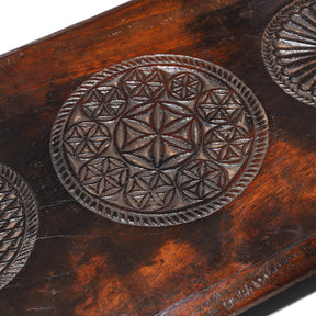 Chip Carved Teak Puja Chowki  From Kutch - 19th Century