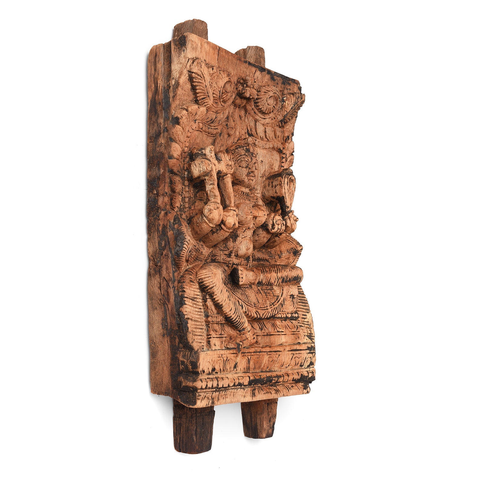 Teak Chariot Carving Of Kali - 18th Century