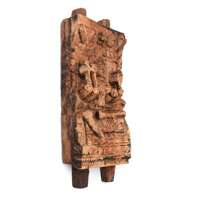 Teak Chariot Carving Of Kali - 18th Century