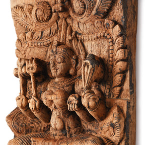 Teak Chariot Carving Of Kali - 18th Century
