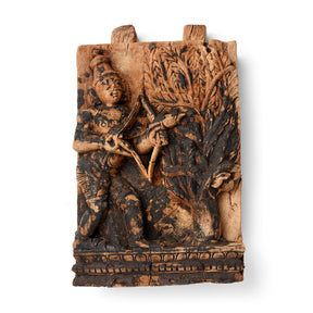 Carved Teak Chariot Carving Of Lord Rama - 19th Century