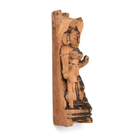 Dvarapala Guardian Chariot Carving - 19th Century