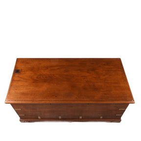Brass Bound Teak Chest From Gujarat - 19th Century