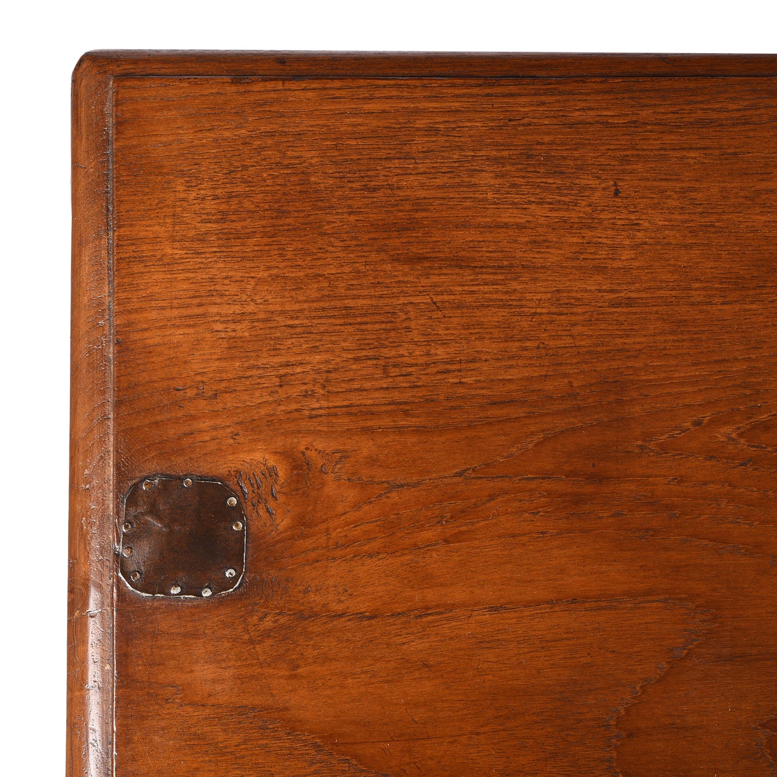 Brass Bound Teak Chest From Gujarat - 19th Century