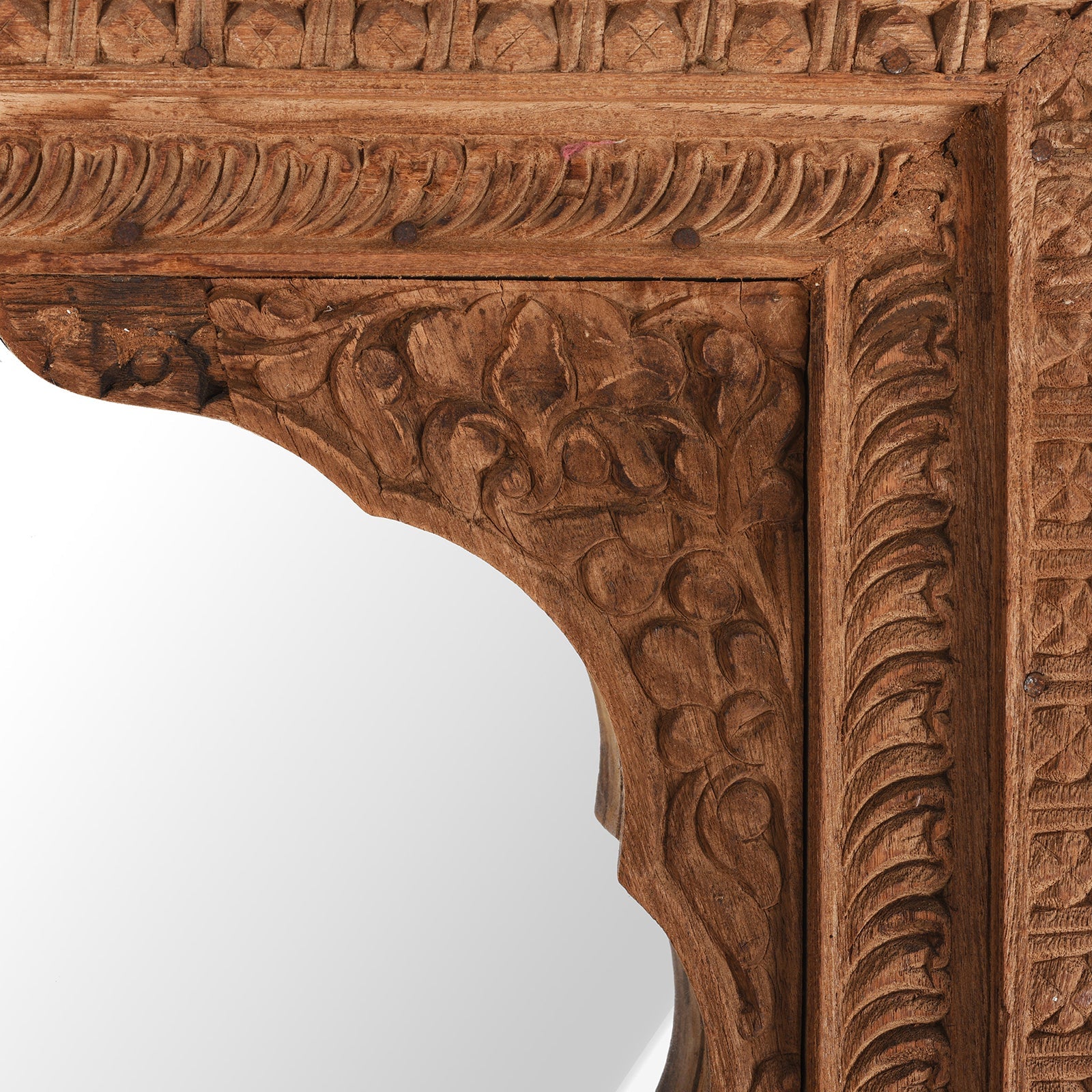 Mirror Made From An Old Shekhawati Window - 19th Century