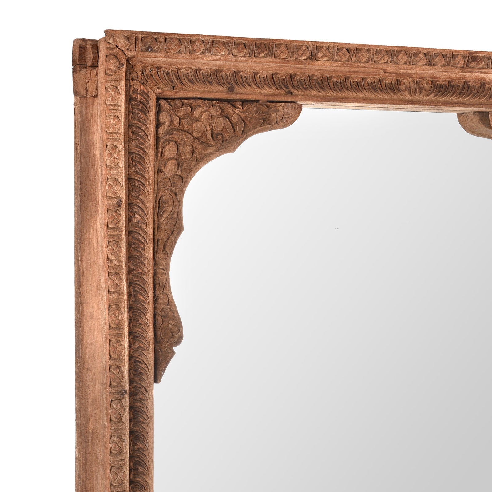 Mirror Made From An Old Shekhawati Window - 19th Century