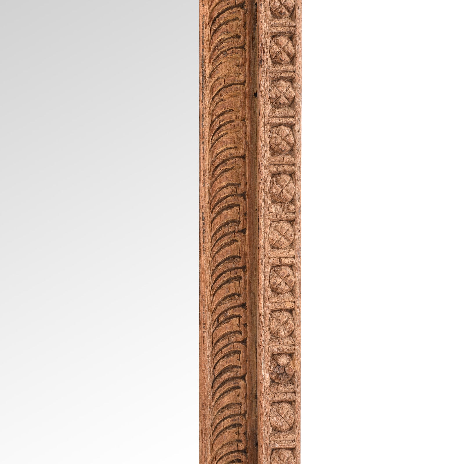 Mirror Made From An Old Shekhawati Window - 19th Century