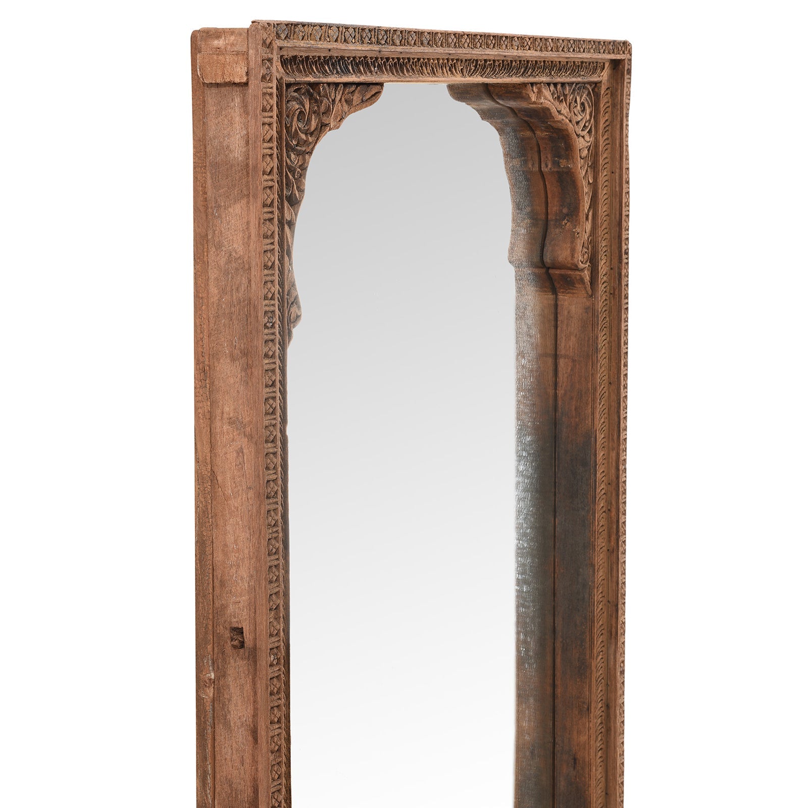 Mirror Made From An Old Shekhawati Window - 19th Century