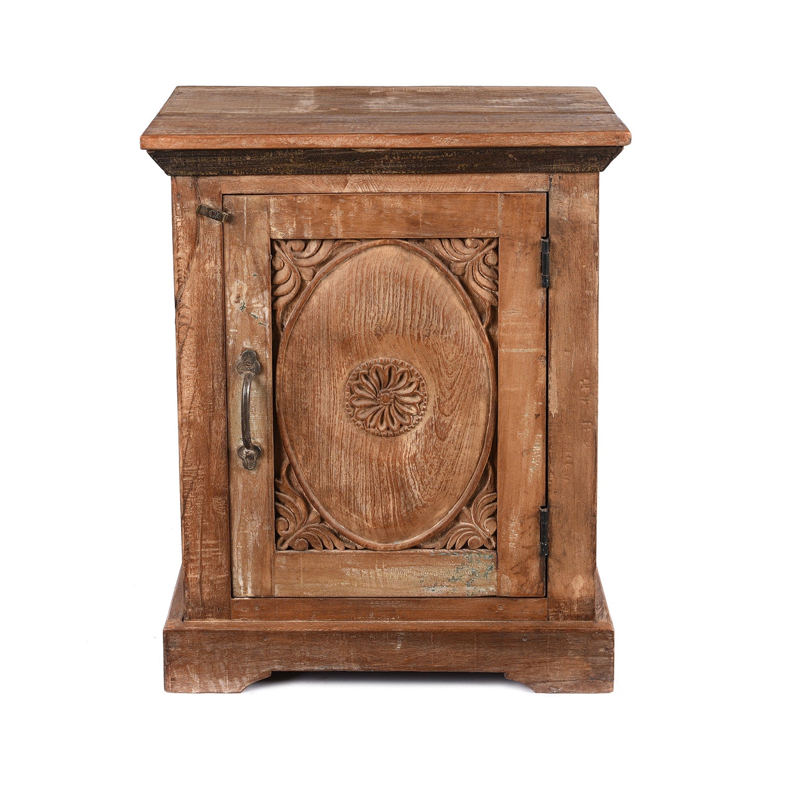 Bedside Cabinet Made From Reclaimed Teak