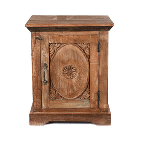 Bedside Cabinet Made From Reclaimed Teak