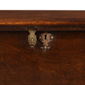 Brass Bound Anglo-Indian Chest From Rajasthan - 19th Century