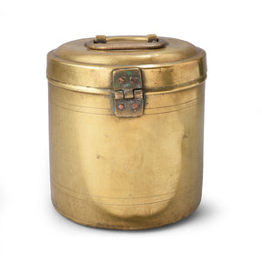 Vintage Indian Brass Food Caddy - Ca 1920