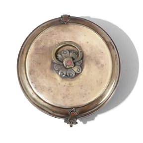 Brass Chapati Box From Bombay - Ca 1920