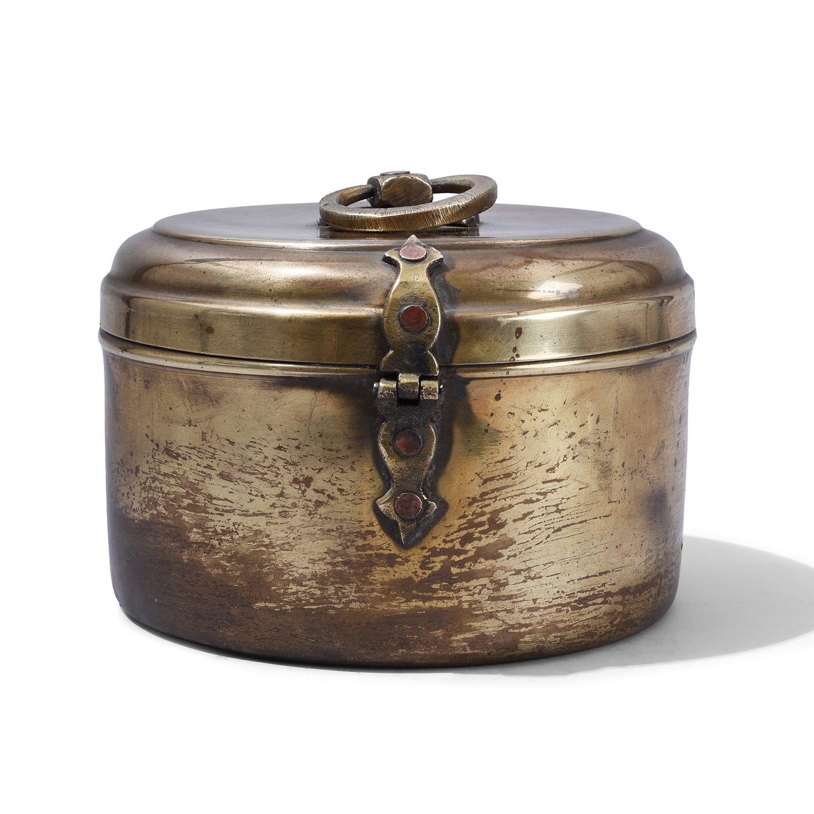 Brass Chapati Box From Bombay - Ca 1920