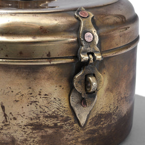 Brass Chapati Box From Bombay - Ca 1920