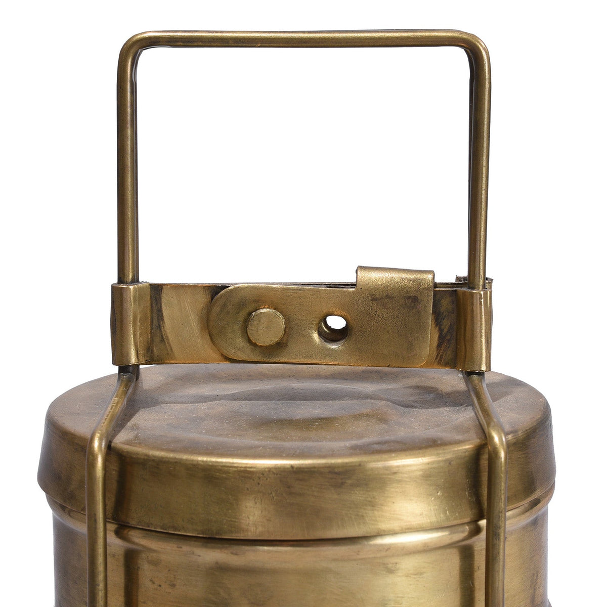3 Tier Brass Tiffin Box - Early 20th Century
