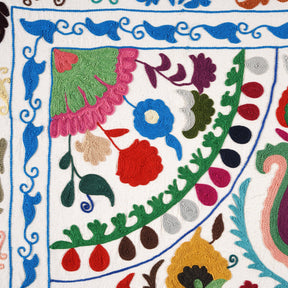 Embroidered Suzani Throw (210 x 148 cm)