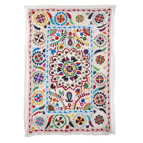 Embroidered Suzani Throw (210 x 148 cm)