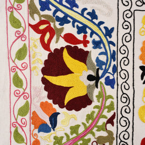 Embroidered Suzani Throw (218 x 148cm)