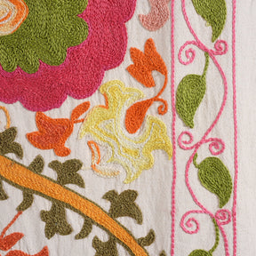 Embroidered Suzani Throw (218 x 148cm)