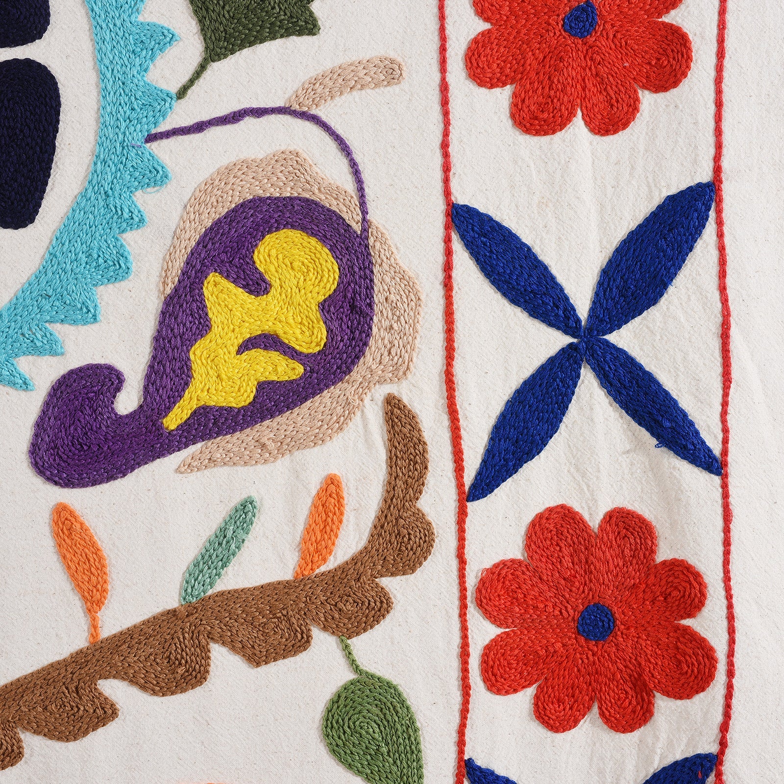 Embroidered Suzani Throw (216 x 142cm)