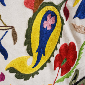 Embroidered Suzani Throw (216 x 142cm)